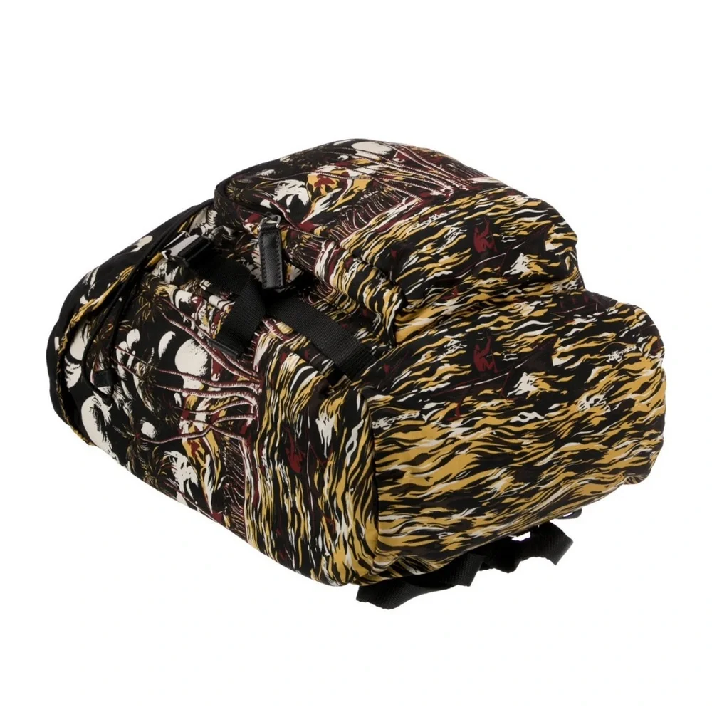 PRADA Large Nylon Backpack Rare Stampato Bag Rucksack Drawstring Limited Print - Picture 5 of 5